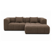 Bora Sofa - Højrevendt - 240 cm - Brun