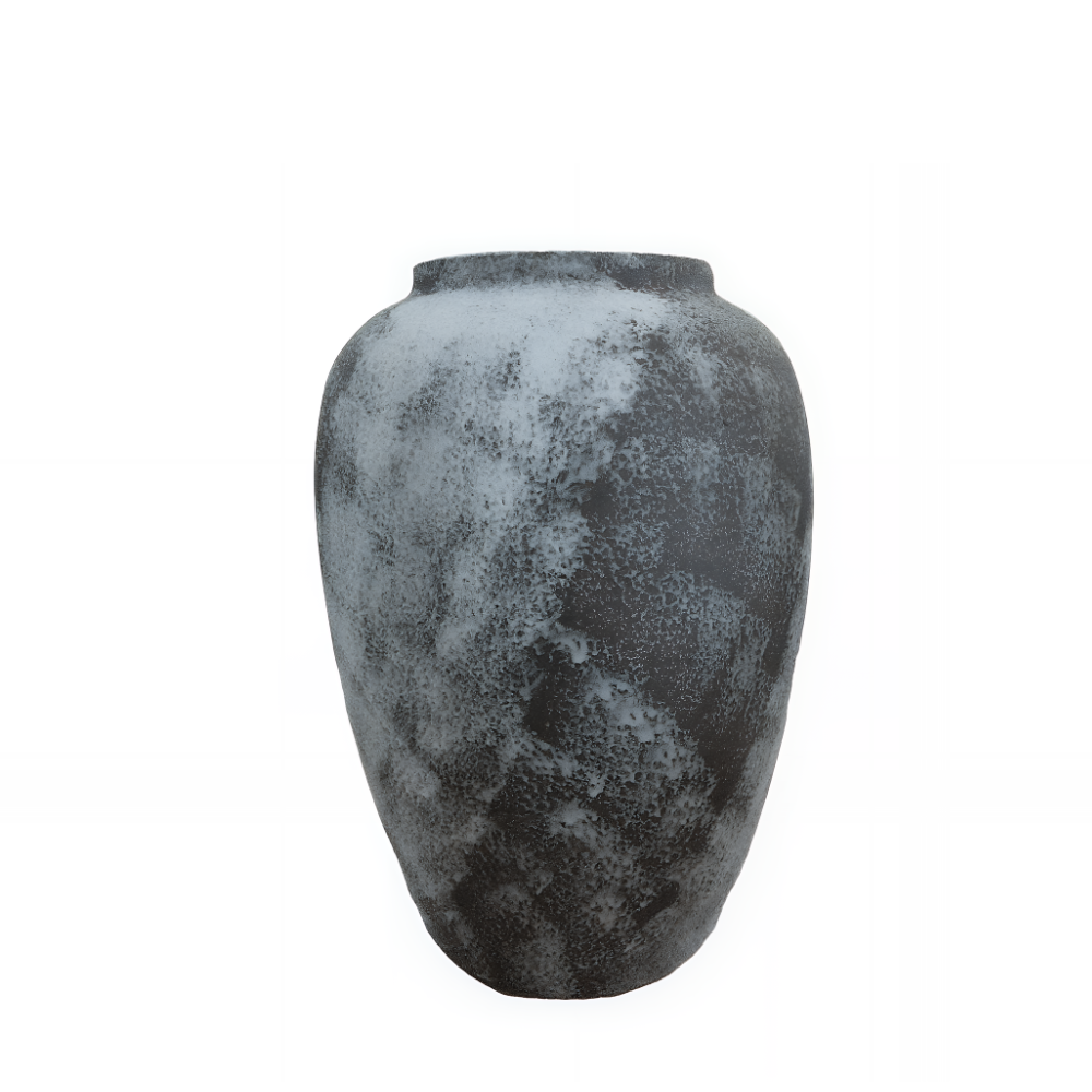 Terracotta Dekorationskrukke i grå i 43 cm