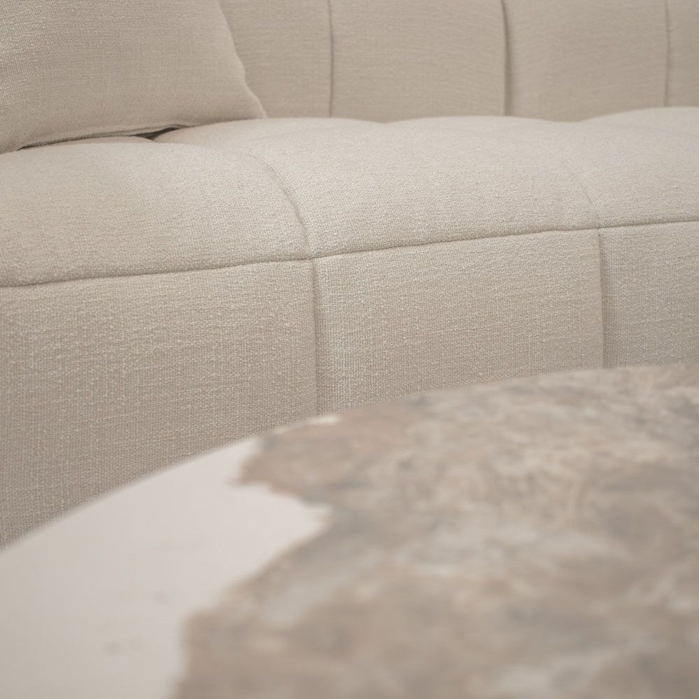 Bora Sofa - 300 cm XL - Højrevendt - Beige Boucle