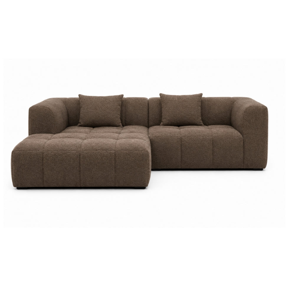 Bora Sofa - Brun - Venstrevendt - 240 cm