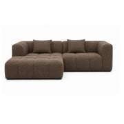Bora Sofa - Venstrevendt - 240 cm - Brun