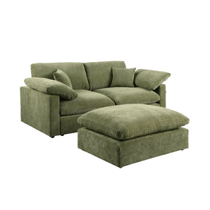 Alva Cloudsofa 2-pers. inkl. puf - Grøn