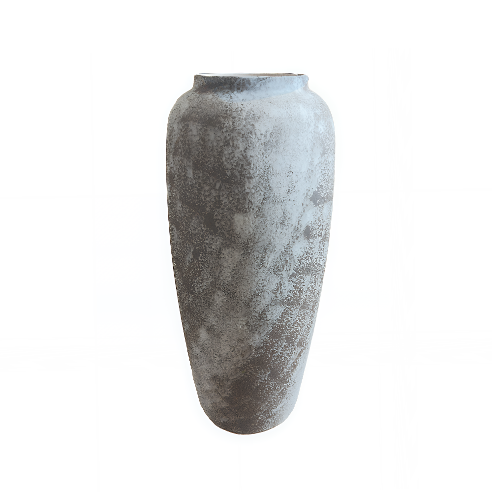 Terracotta Dekorationskrukke i grå i 64 cm