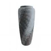 Terracotta Dekorationskrukke i grå i 82 cm