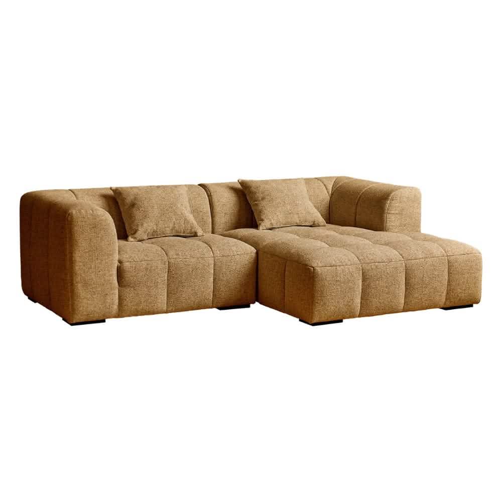 Bora Sofa i Gul - Højrevendt - 240 cm