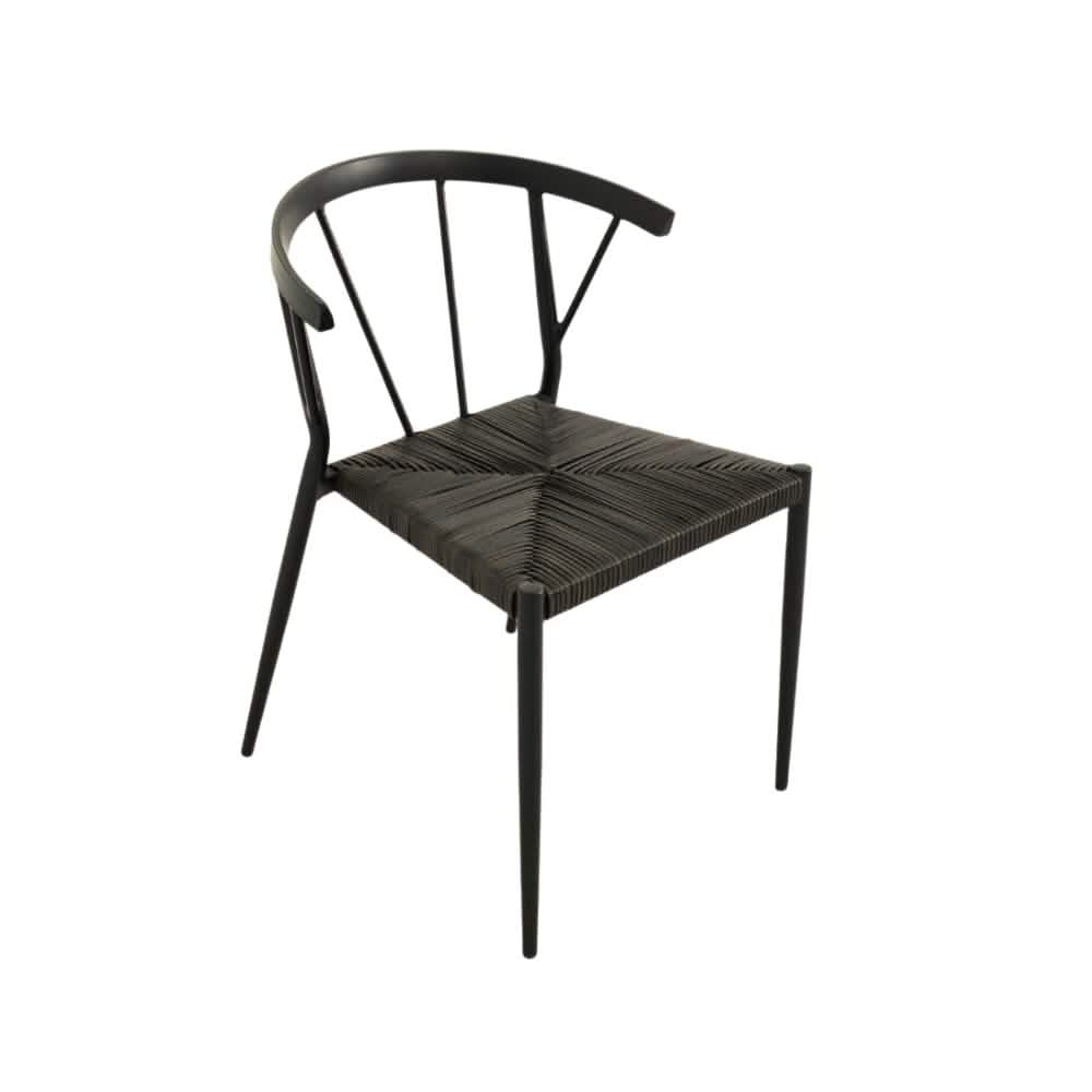 Belmonte Havestol - Sort Rattan