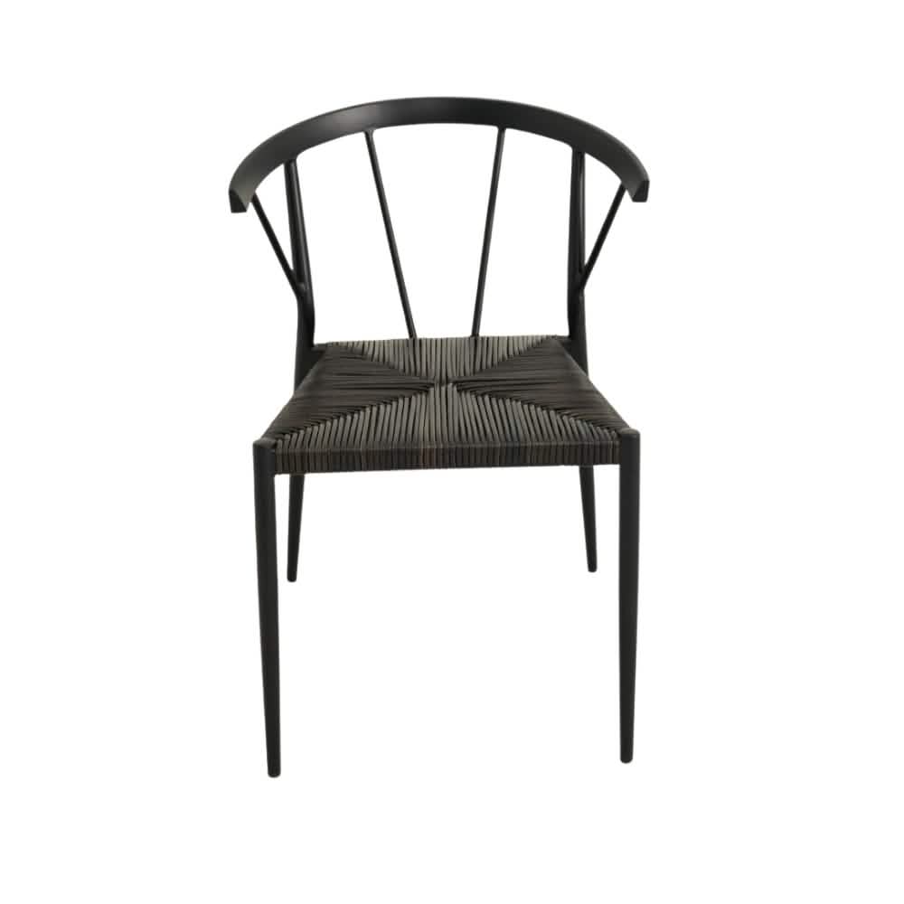 Belmonte Havestol - Sort Rattan