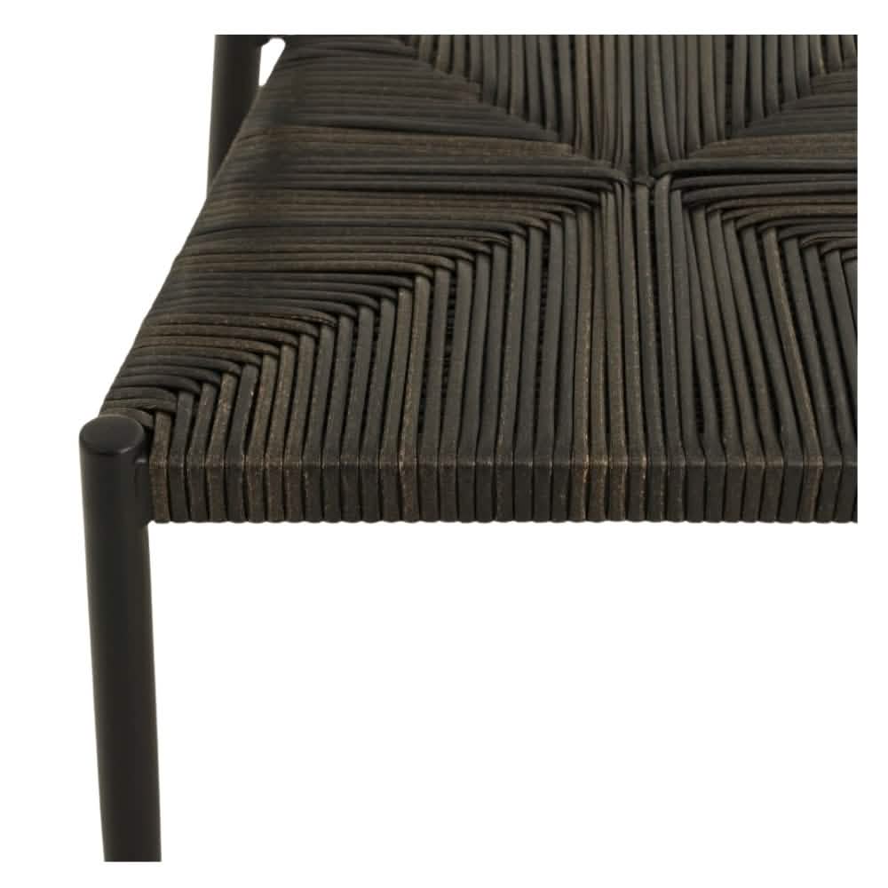 Belmonte Havestol - Sort Rattan
