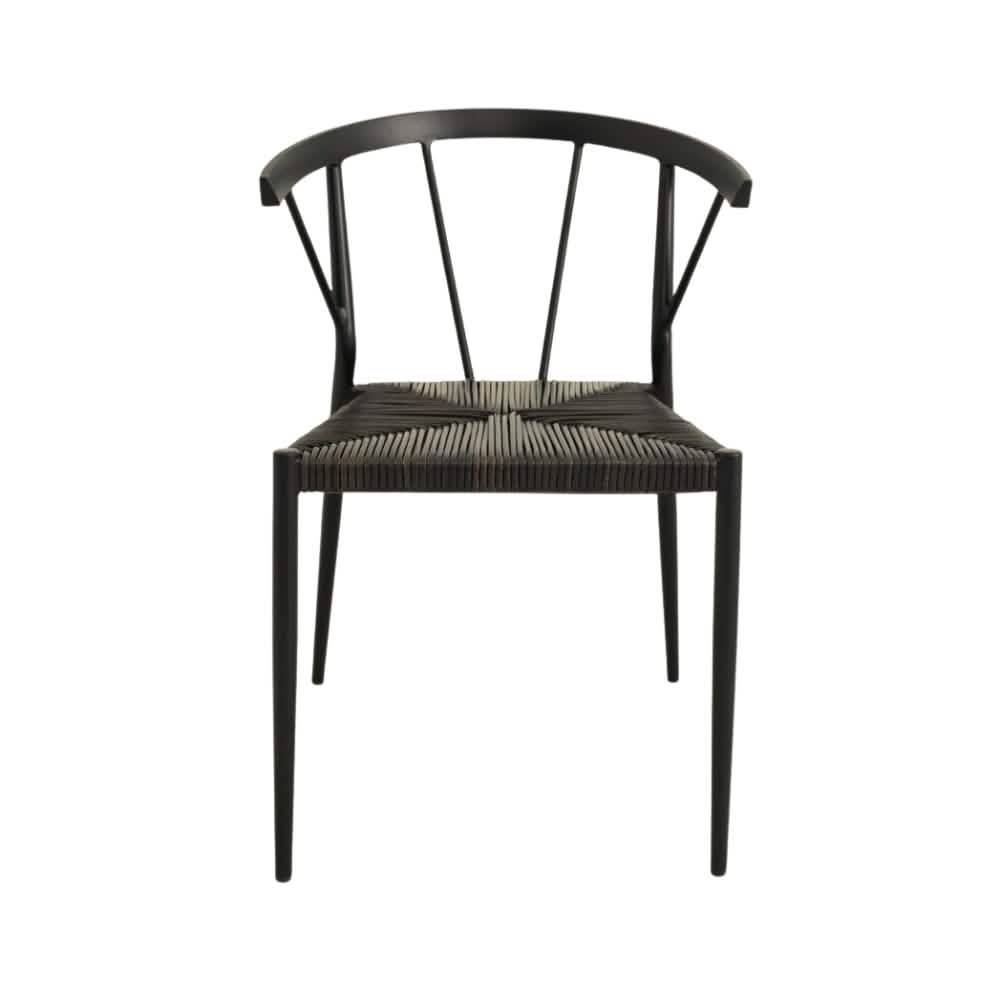 Belmonte Havestol - Sort Rattan