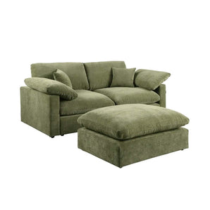 Alva Cloudsofa 2-pers. inkl. puf - Grøn