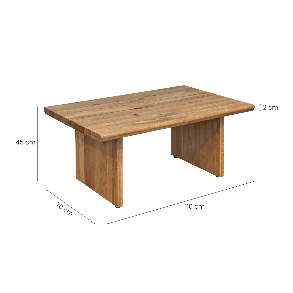 Arko Sofabord i Natur Eg - 110 cm