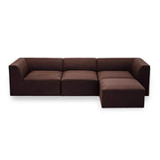 Balder 3-personers Sofa m. Puf - Brun