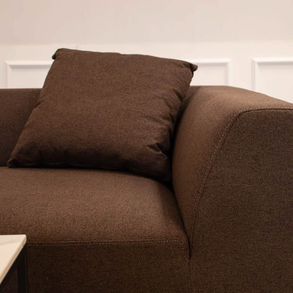 Balder 2-personers Sofa m. Puf - Brun