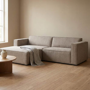 Balu Sofa - Sand inkl. puf - 240 cm