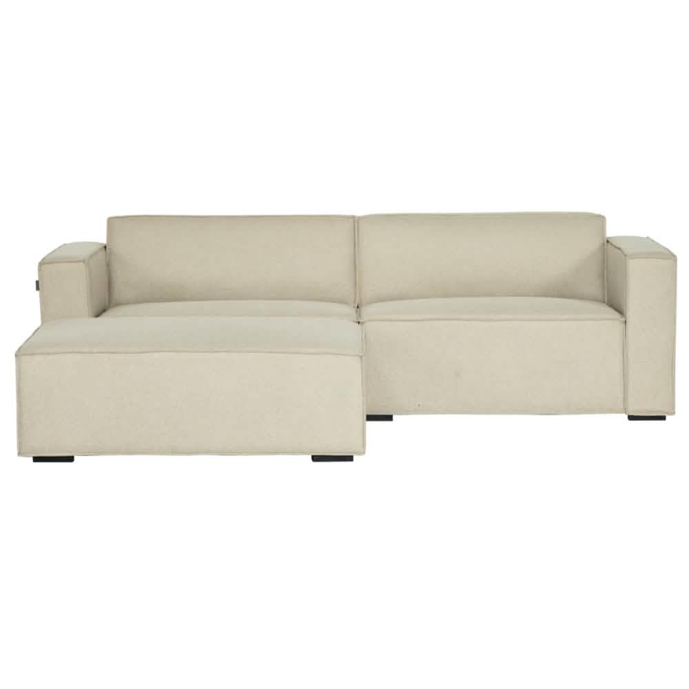 Balu Sofa - Beige Lumos inkl. Puf - 240 cm