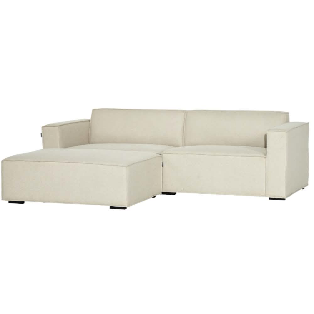 Balu Sofa - Beige Lumos inkl. Puf - 240 cm