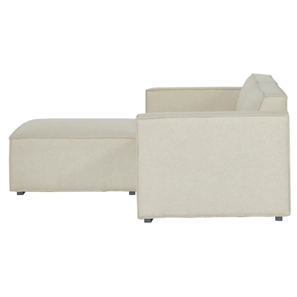 Balu Sofa - Beige Lumos inkl. Puf - 240 cm