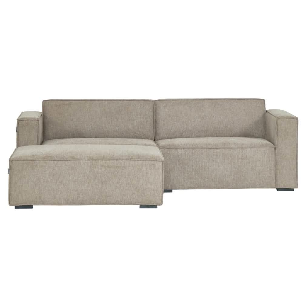Balu Sofa - Sand inkl. Puf - 240 cm