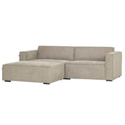 Balu Sofa - Sand inkl. Puf - 240 cm