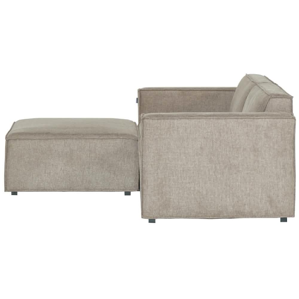 Balu Sofa - Sand inkl. Puf - 240 cm