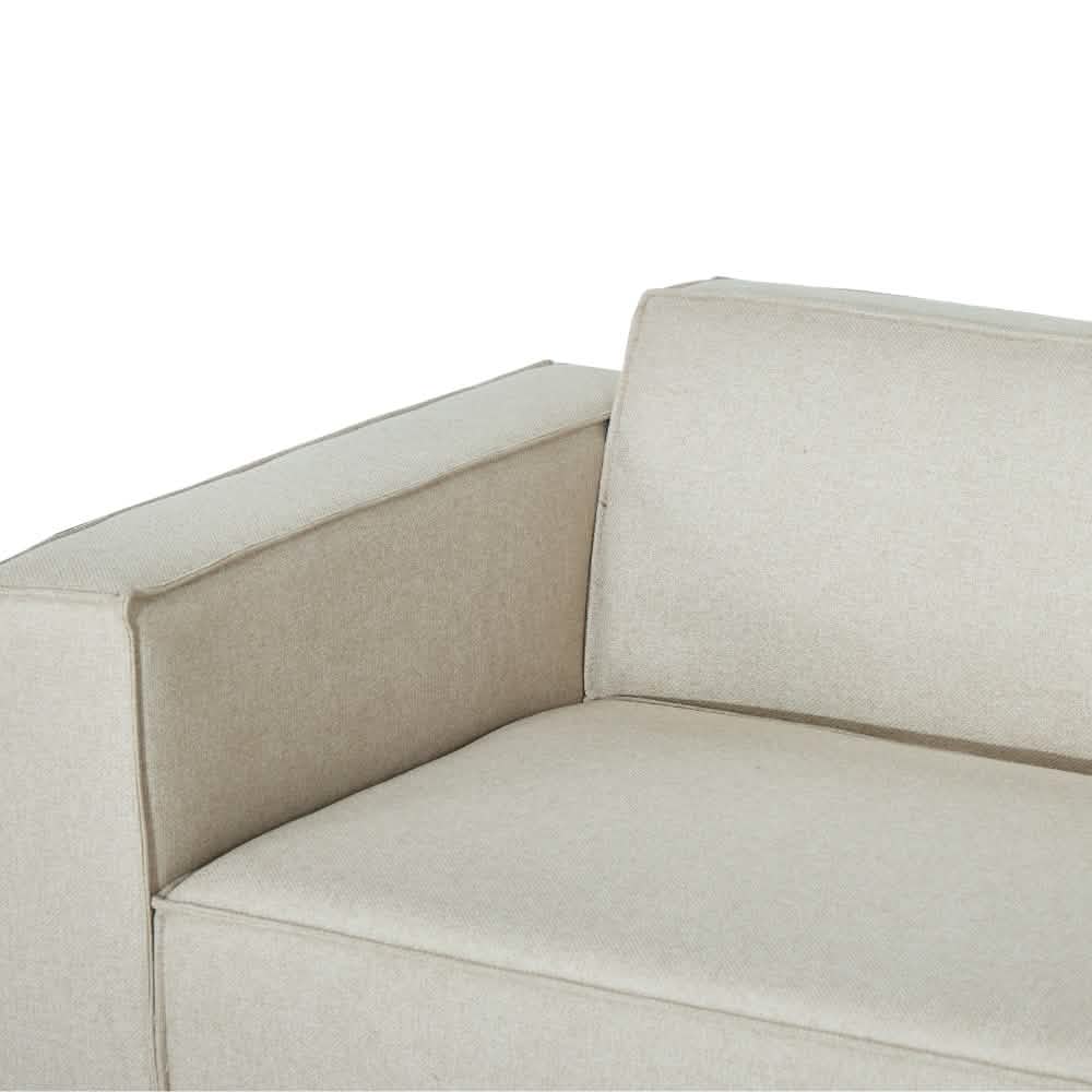 Balu Sofa - Beige Lumos inkl. Puf - 240 cm