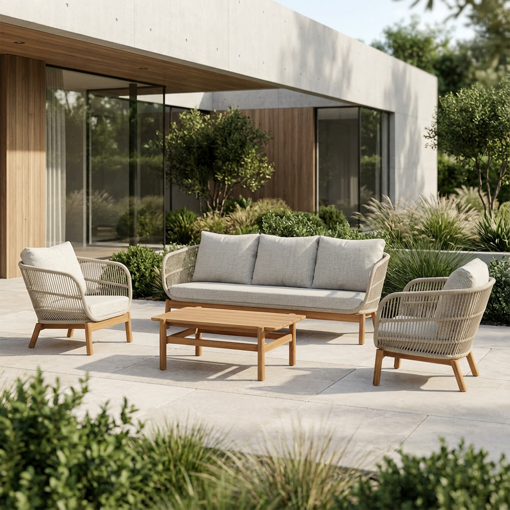 Tokheim Loungesæt, 5-pers. - Beige Reb