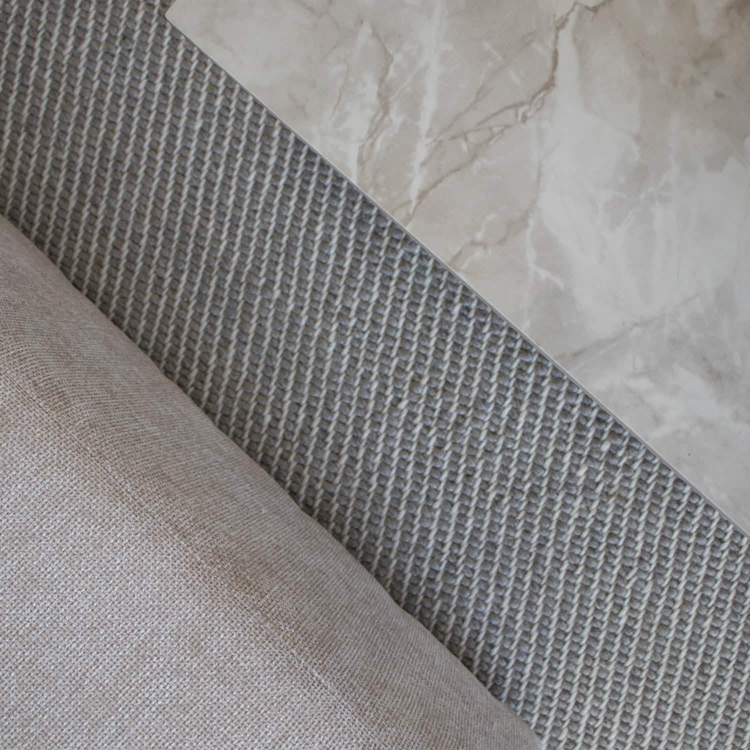 Victor Hjørnebord - Beige Keramik 60 cm