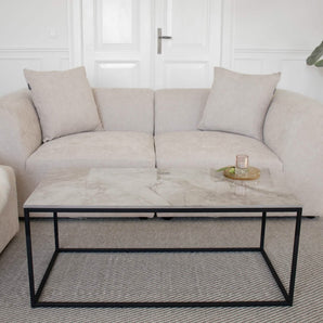 Victor Sofabord - Beige Keramik 100 cm