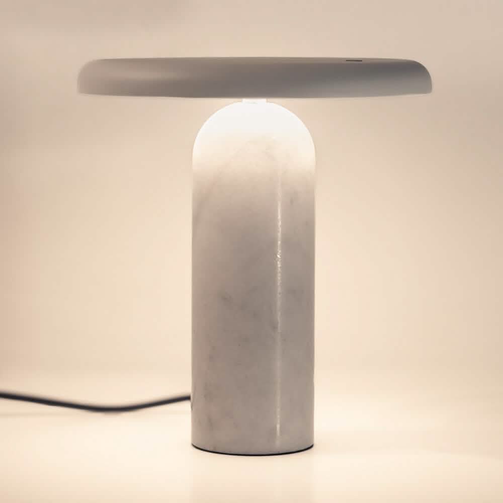 Bello Bordlampe - Hvid Marmor