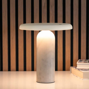Bello Bordlampe - Hvid Marmor