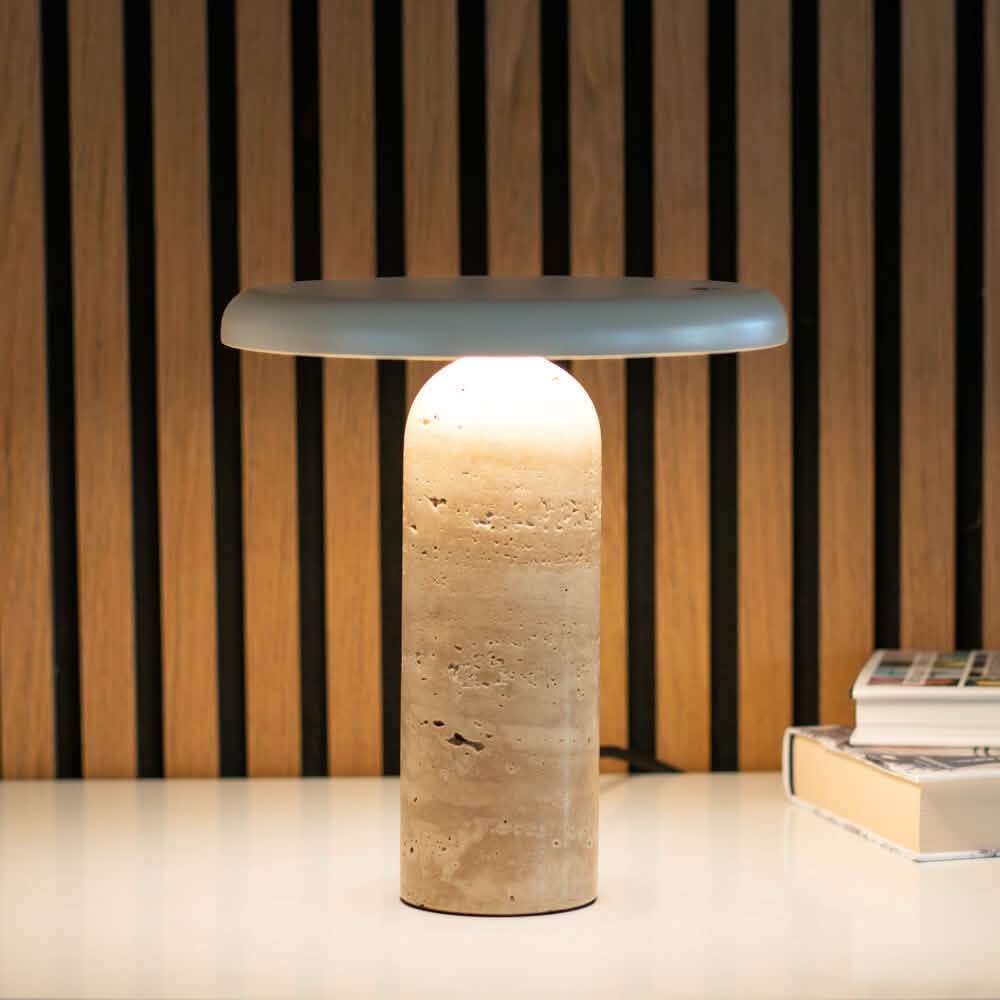 Bello Bordlampe - Beige Sten