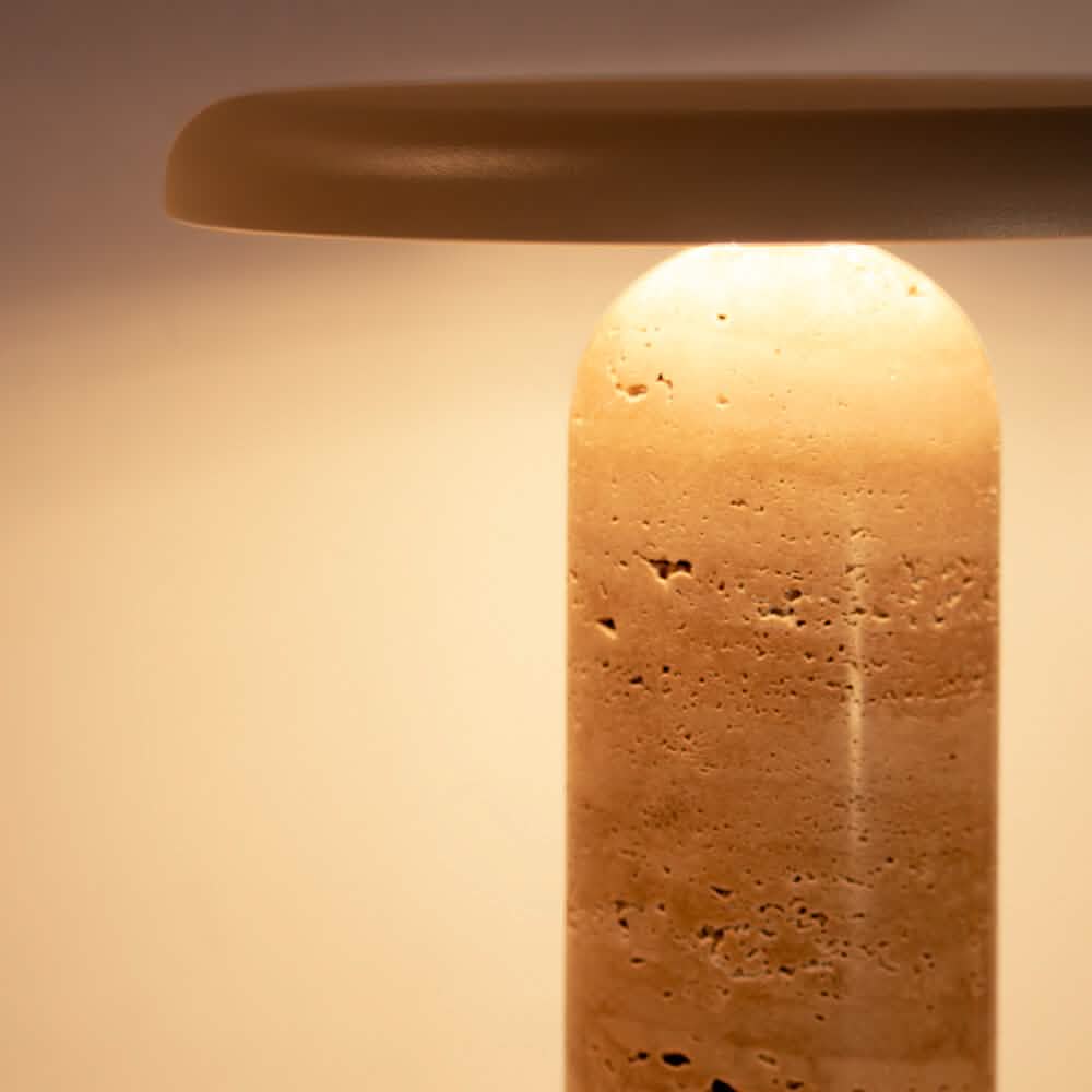 Bello Bordlampe - Beige Sten