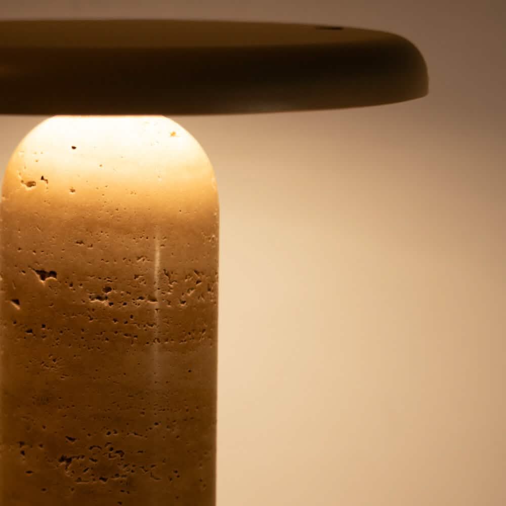 Bello Bordlampe - Beige Sten