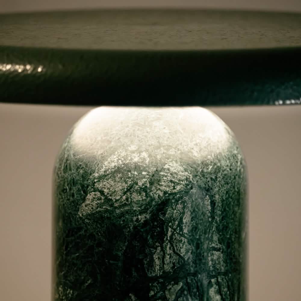 Bello Bordlampe - Grøn Marmor
