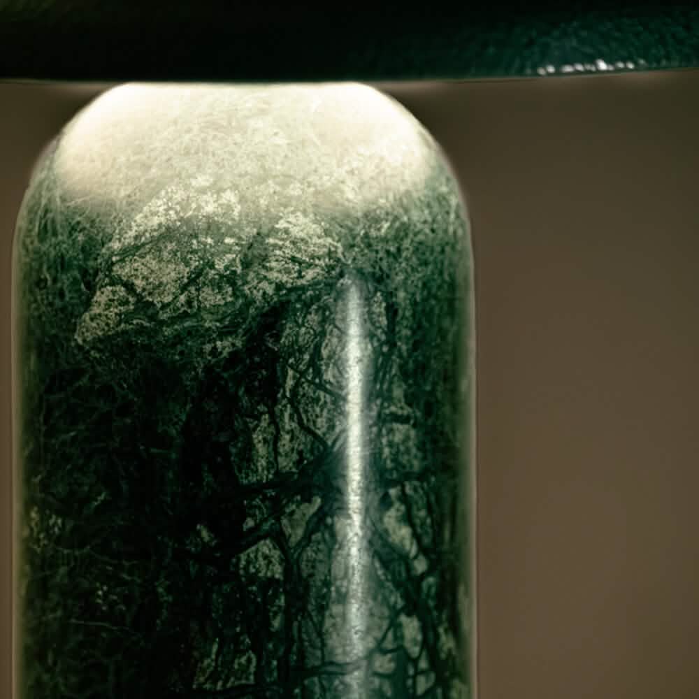 Bello Bordlampe - Grøn Marmor