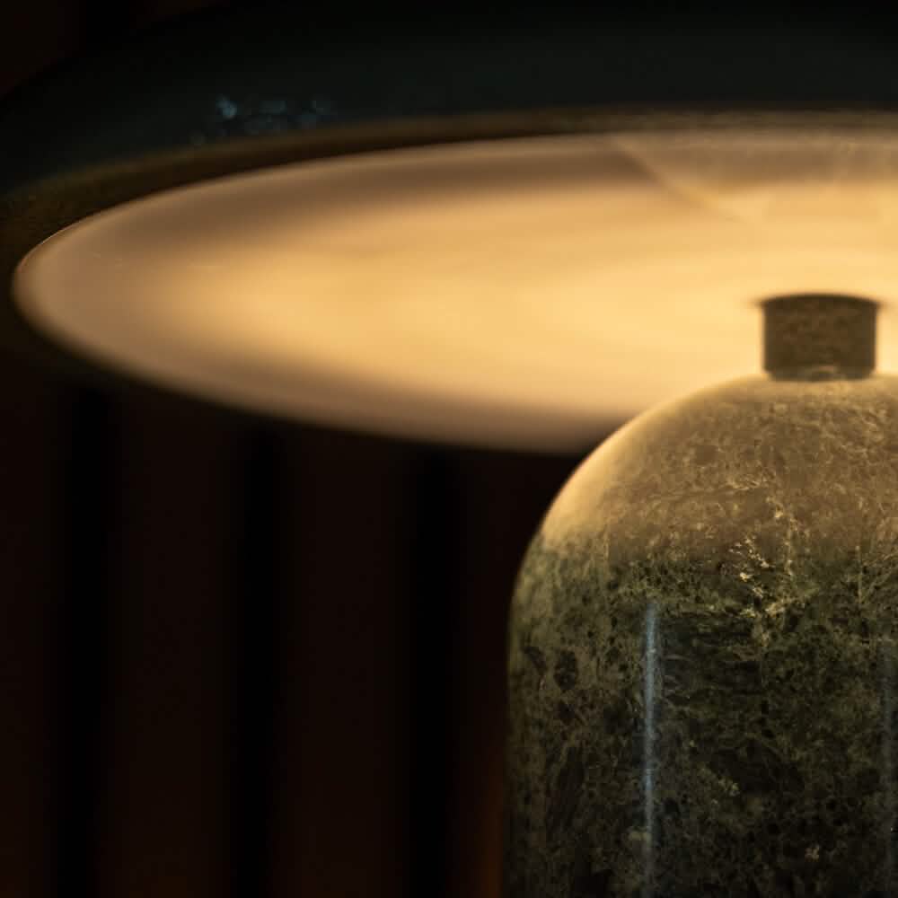 Bello Bordlampe - Grøn Marmor