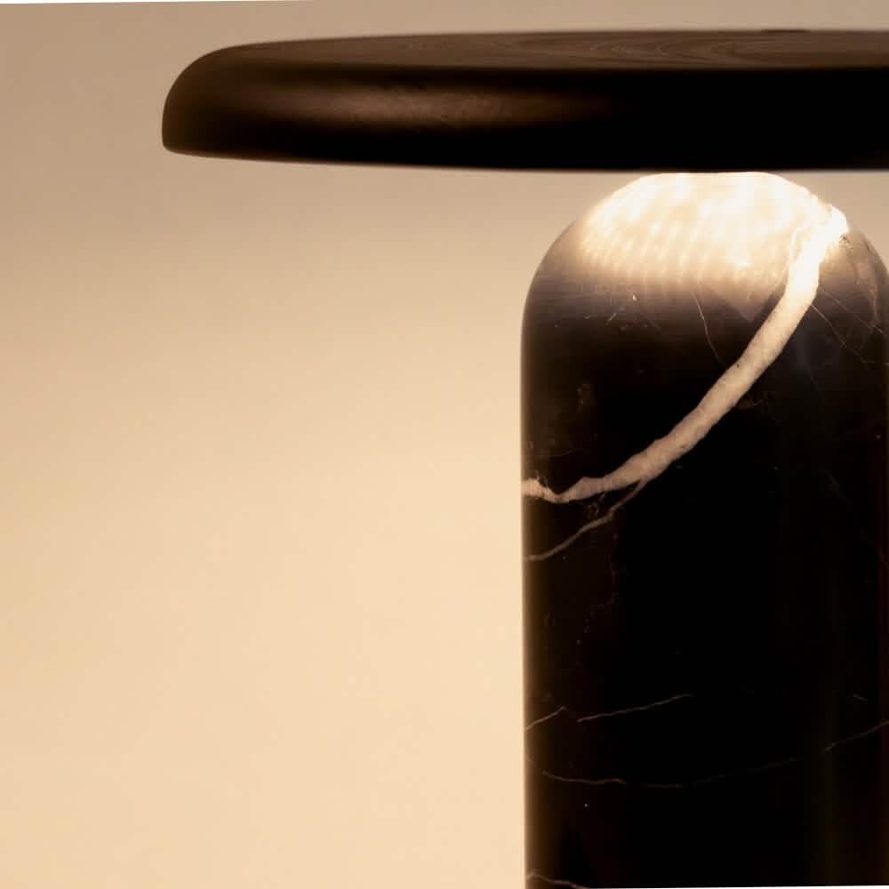 Bello Bordlampe - Sort Marmor