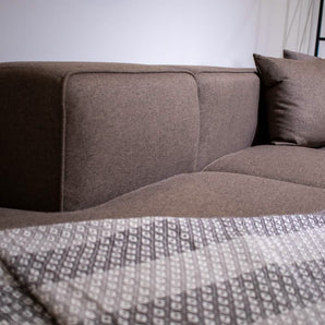 Benne 4-pers. modulsofa med chaiselong - Højrevendt - Mokka