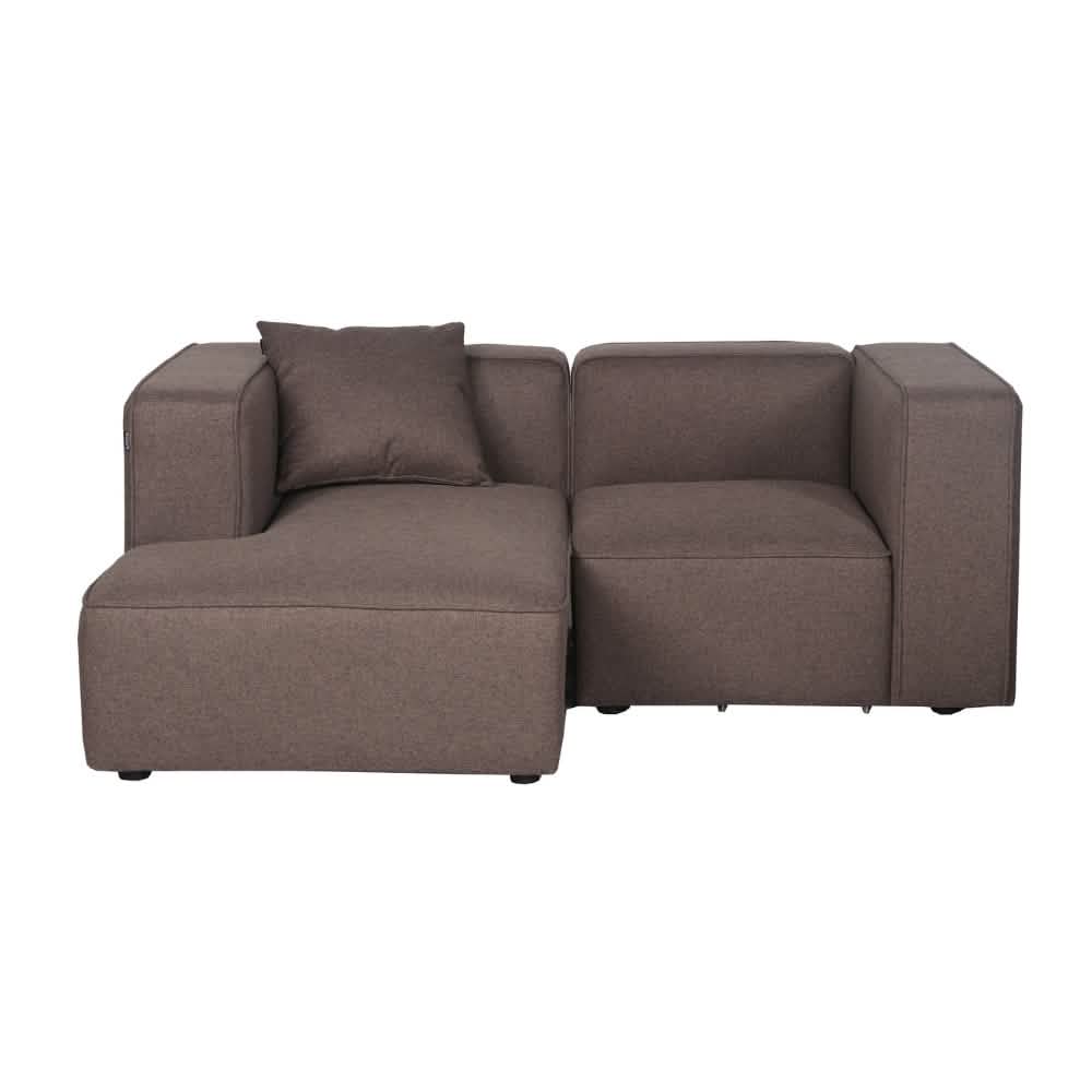 Benne 2-pers. Modulsofa m. Chaiselong - Venstrevendt - Mokka