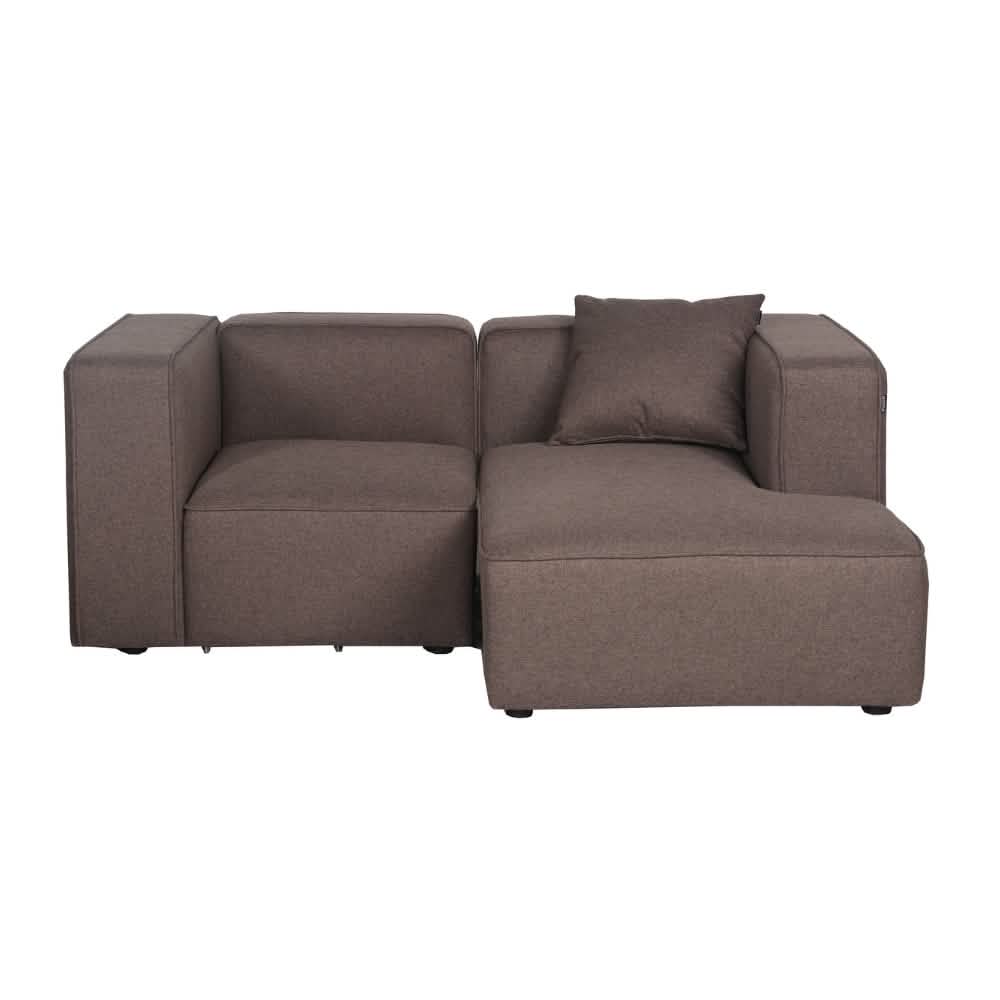Benne 2-pers. Modulsofa m. Chaiselong - Højrevendt - Mokka