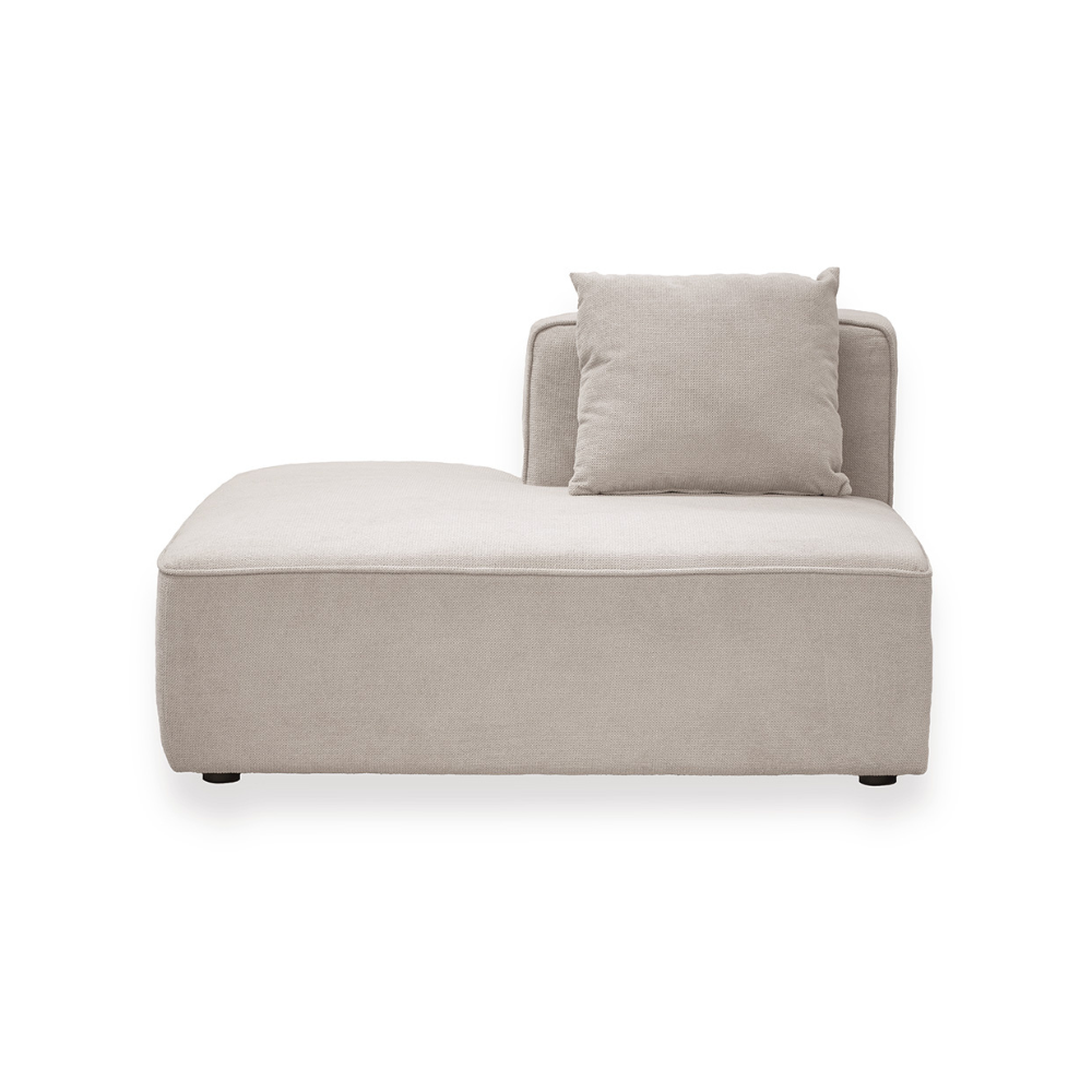 Benne 2-pers. Open-end m. Chaiselong - Højrevendt - Beige