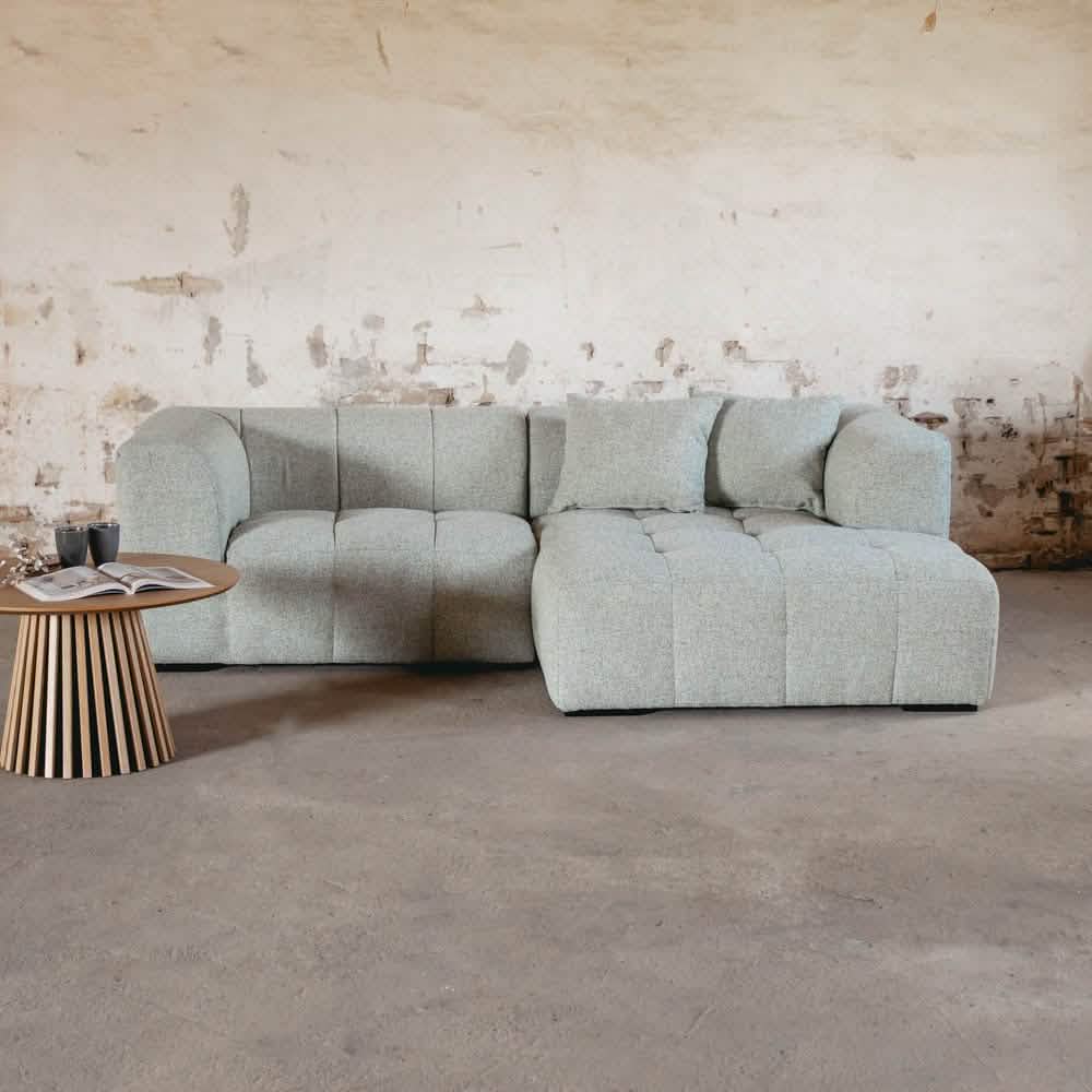 Bora Sofa i Olivengrøn - Højrevendt - 240 cm