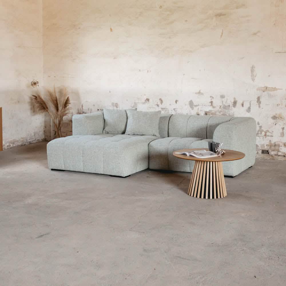 Bora Sofa i Olivengrøn - Venstrevendt - 240 cm