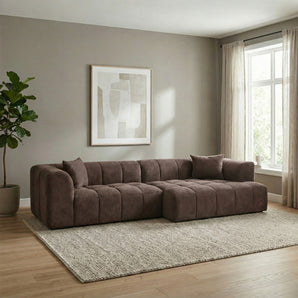 Bora Sofa i Brun - Højrevendt - 300 cm