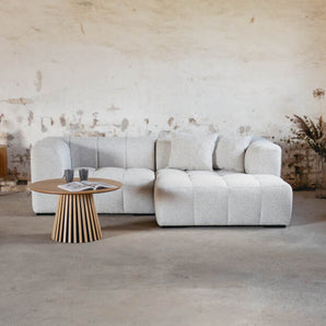 Bora Sofa i Hvid - Højrevendt - 240 cm