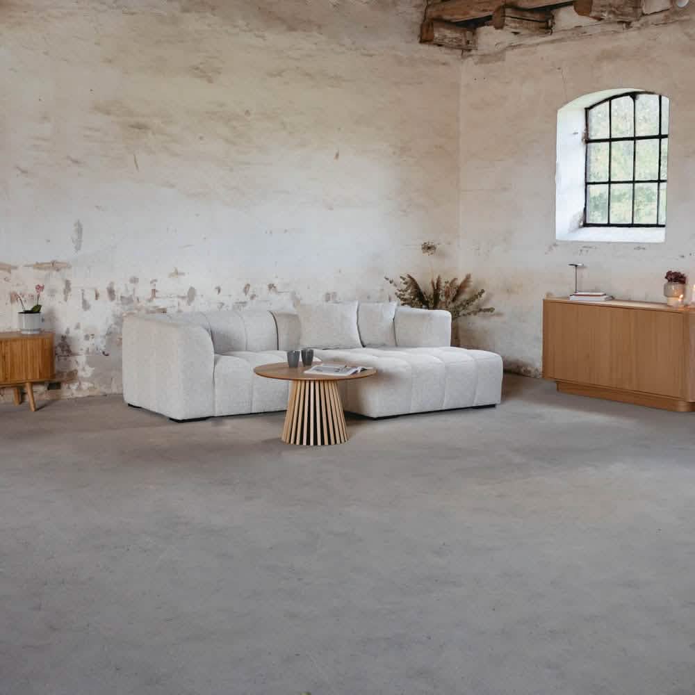 Bora Sofa i Hvid - Højrevendt - 240 cm