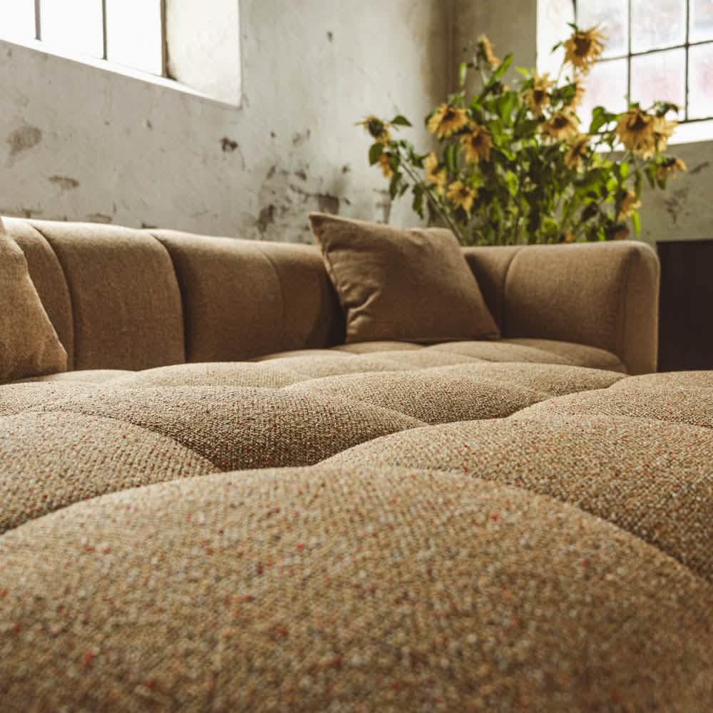 Bora Sofa i Gul - Venstrevendt - 240 cm