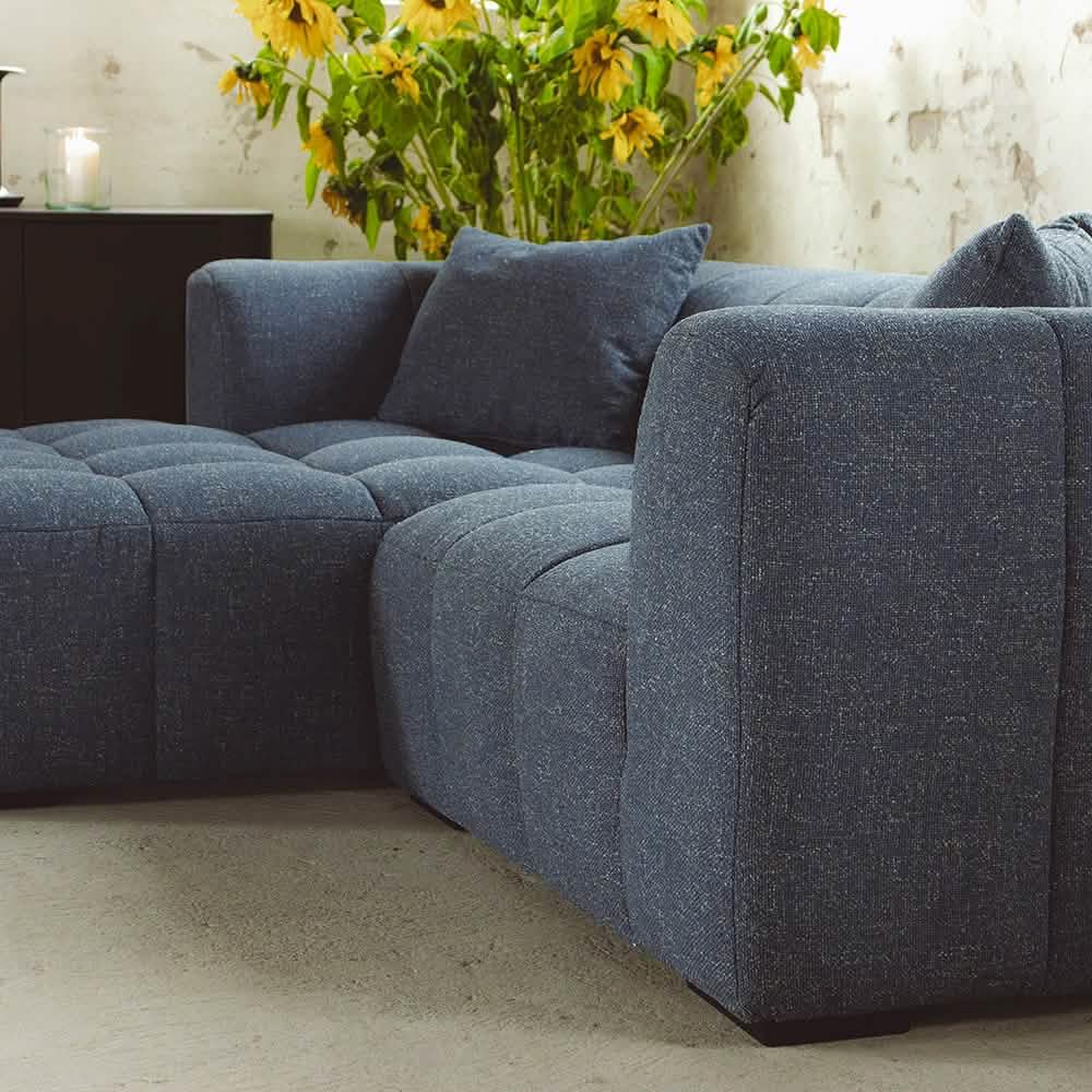 Bora Sofa i Blå - Venstrevendt - 240 cm