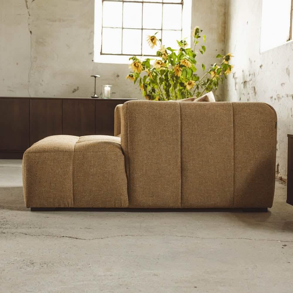 Bora Sofa i Gul - Højrevendt - 240 cm