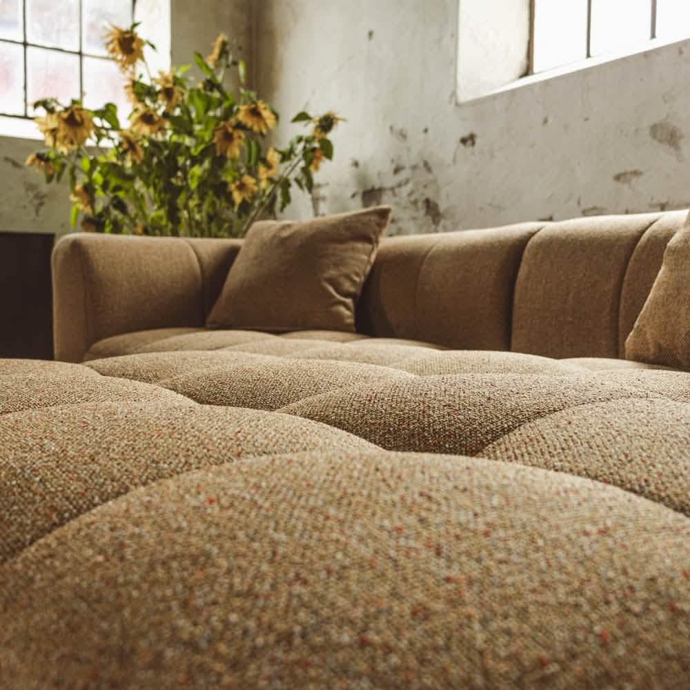 Bora Sofa i Gul - Højrevendt - 240 cm